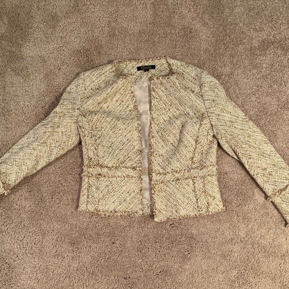 Brooks Brothers Tan Tweed Jacket